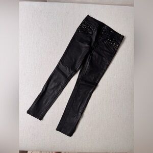 Black Studded Women's Pants